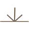 Ekena Millwork Saratoga Smooth Timber Gable Bracket, Douglas Fir, 96"W x 64"H x 1 1/2"D x 3 1/2"F, 16/12 Pitch GBW096X64X0204SAR00SDF - alternate 5